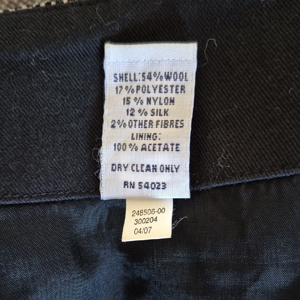 GAP Monochrome Tweed A-Line Wool Skirt - Picture 5 of 8